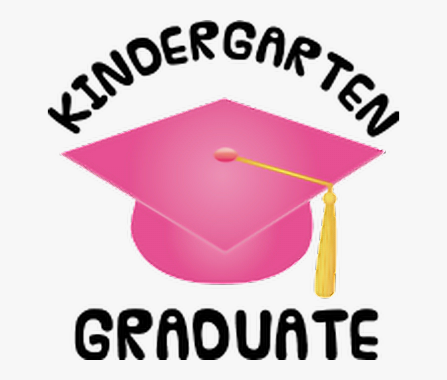 Pink Gold Graduation Cap Hat Kindergartengraduation - Kindergarten Graduation, Transparent Clipart