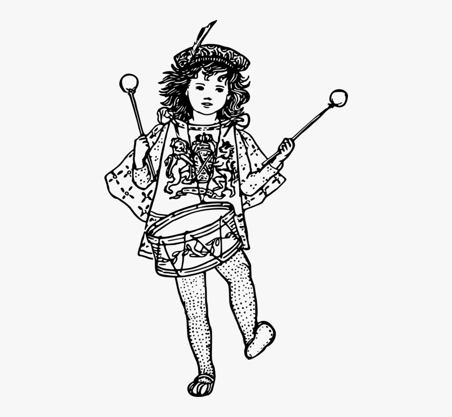 Art,monochrome Photography,artwork - Marching Band Girl Cartoon, Transparent Clipart
