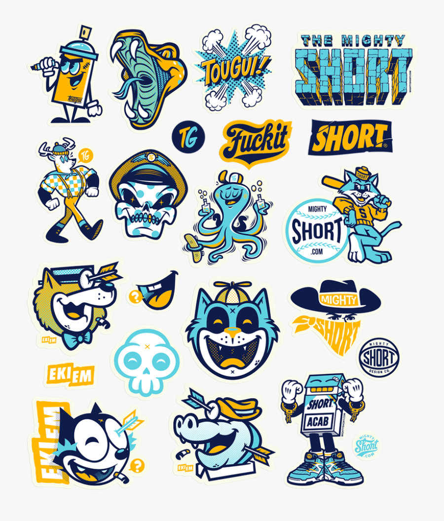 Stickers Ekiem Tougui Short Clear Stickers, Skull Art, - Sticker Cutting Designs Logo Png, Transparent Clipart