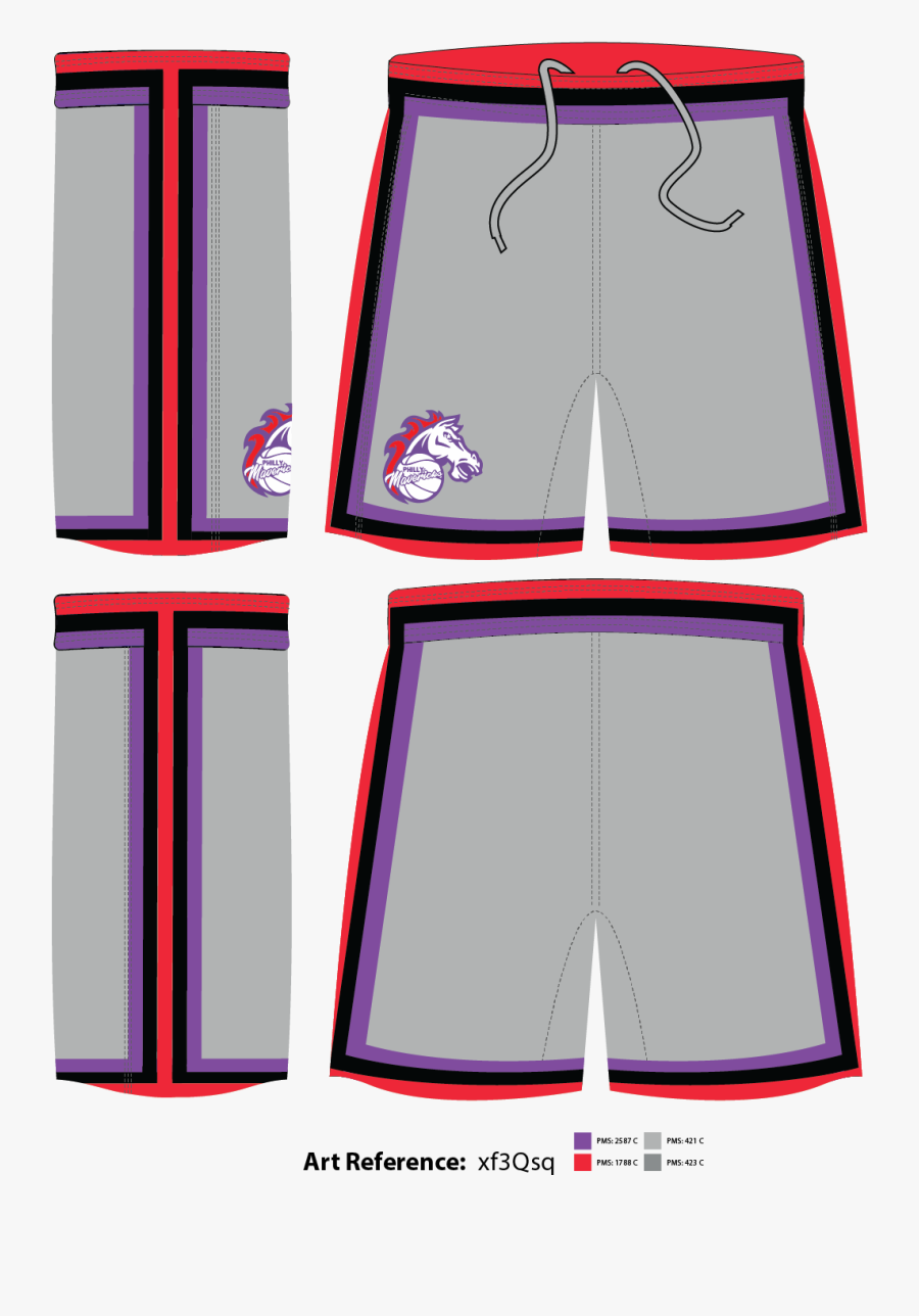 Philly Mavericks Men"s Reversible Basketball Shorts, Transparent Clipart