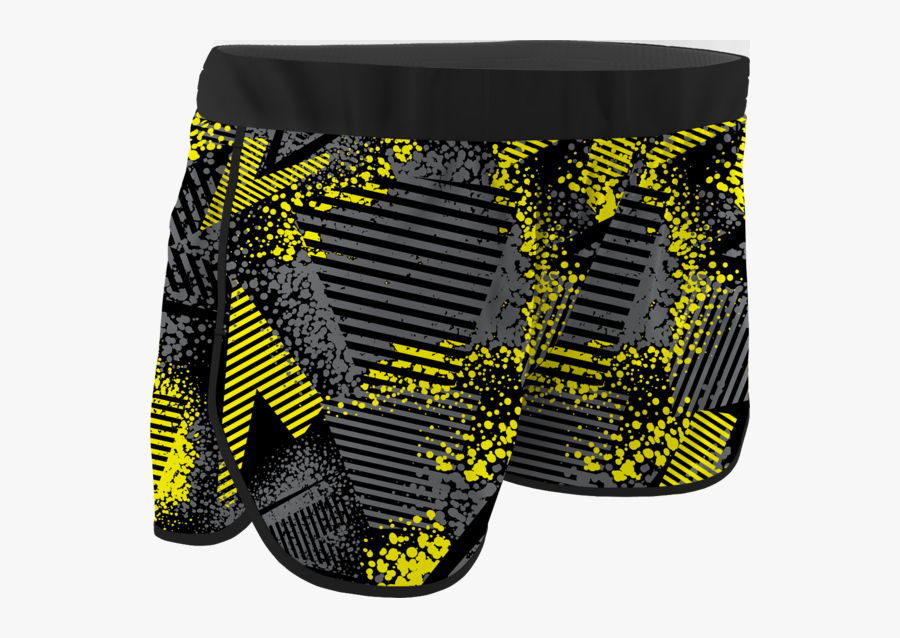 Women"s Urban Dark Printed Running Shorts - Board Short, Transparent Clipart