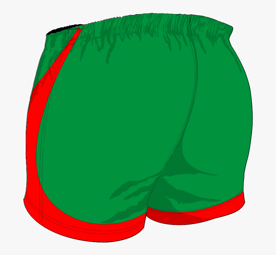 Custom, Bespoke Rugby Short Design 407 Back - Underpants, Transparent Clipart