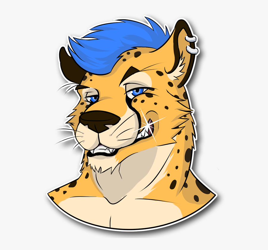 Cheeky Cheetah - Cartoon, Transparent Clipart