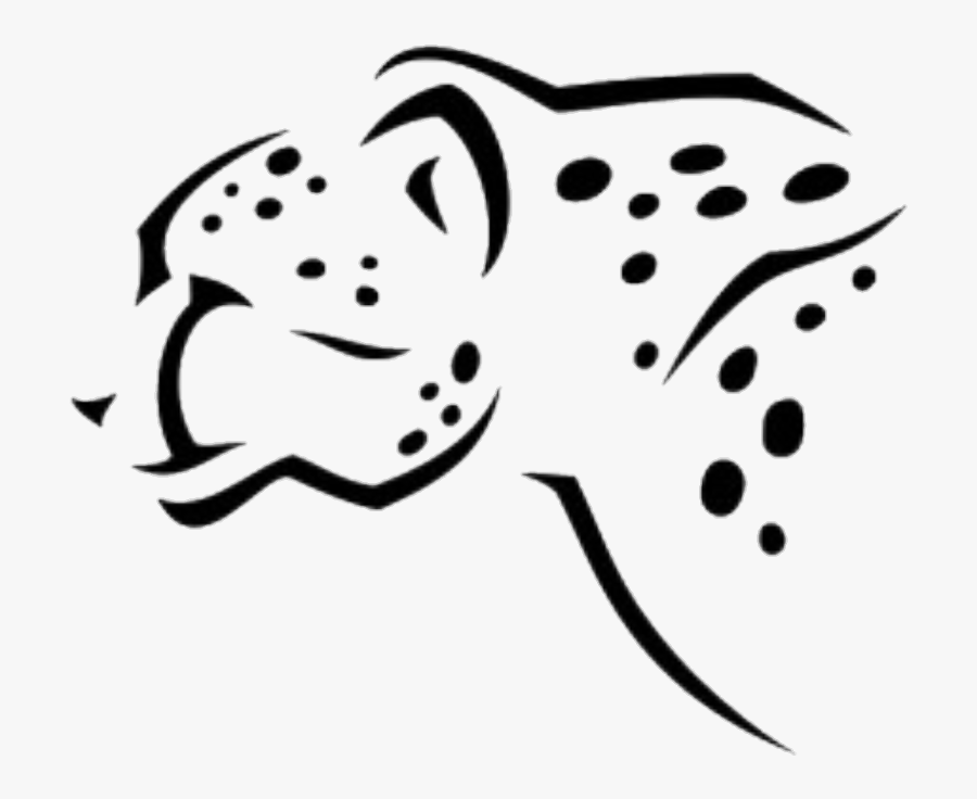 #cheetah #bigcats - Iranian Cheetah Head Vector, Transparent Clipart