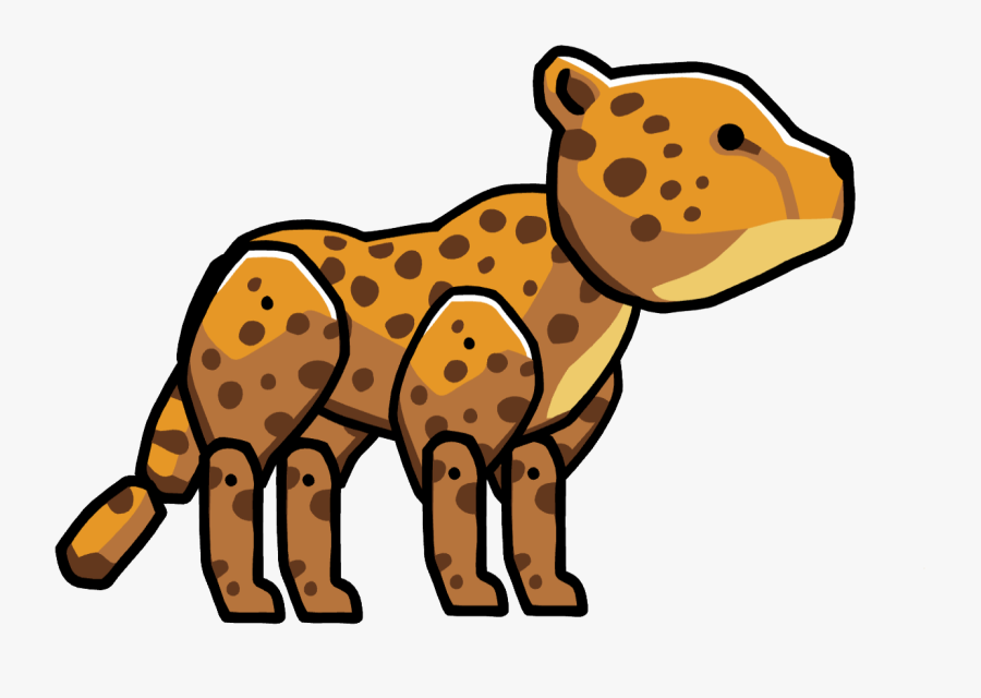 Cheetah - Scribblenauts Leopard, Transparent Clipart