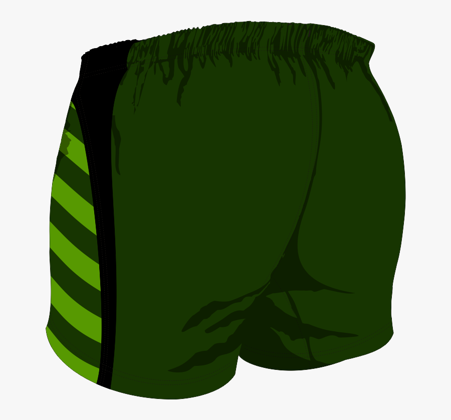 Custom, Bespoke Rugby Short Design 274 Back - Board Short, Transparent Clipart