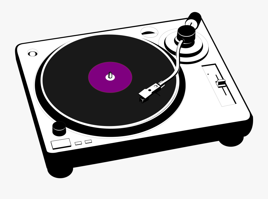 Phonograph Disc Jockey Clip Art Cartoon Turntable - Record Player Clipart, Transparent Clipart