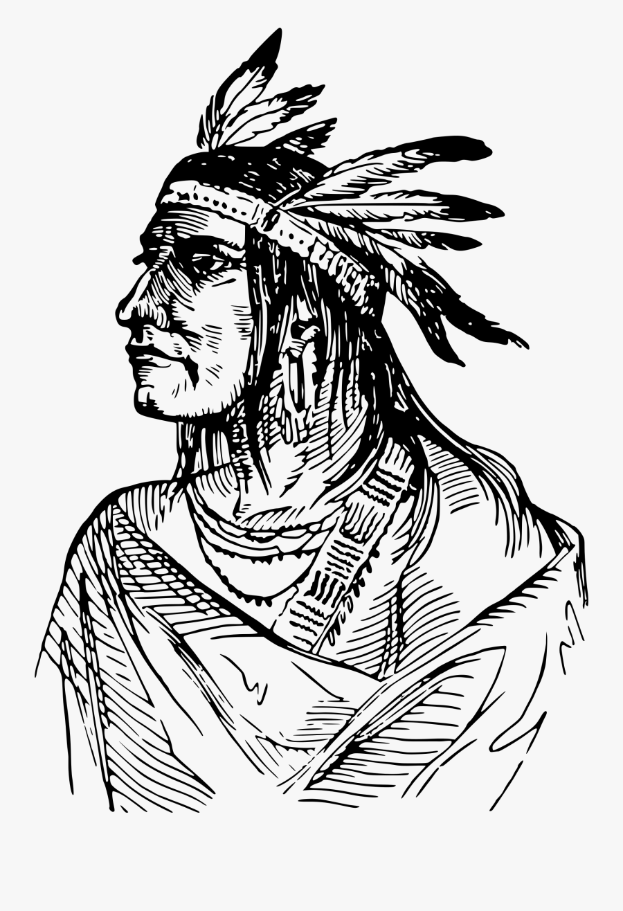 Clipart - Native American Drawing Png, Transparent Clipart