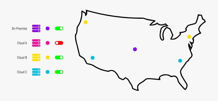 United States Outline Small, Transparent Clipart