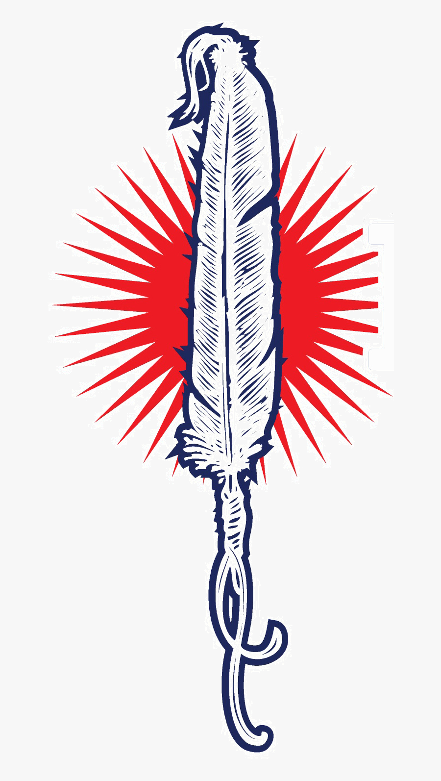 National Indian Law Library Feather Logo - Native American Logo, Transparent Clipart