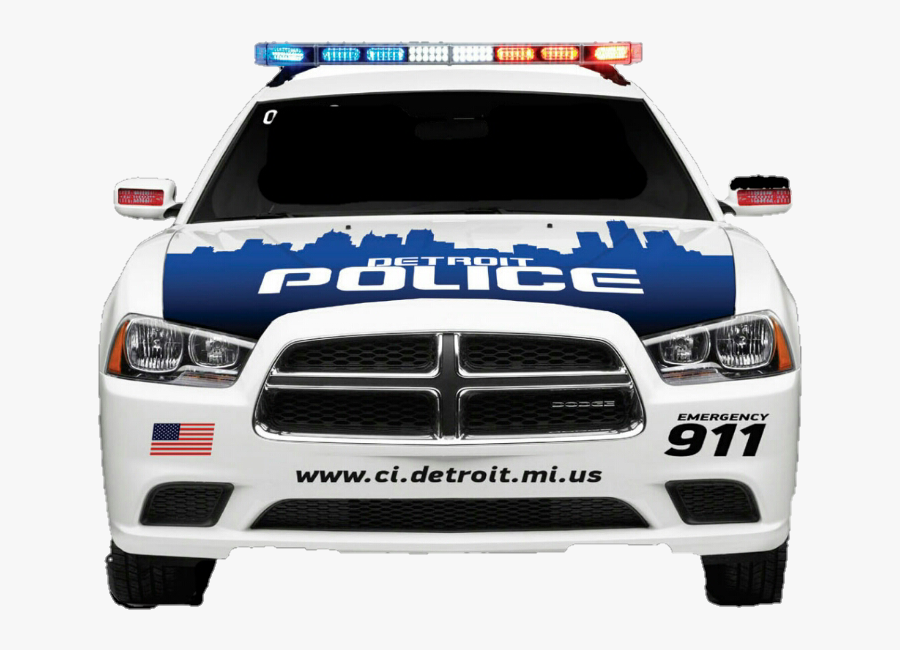 Popo Police Copcar Car Sheriff Criminal Justice Car - Police Car From Front, Transparent Clipart