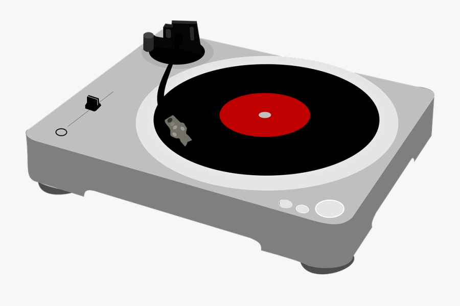 Turntable Music Free Vector - Turntable Vector Png, Transparent Clipart