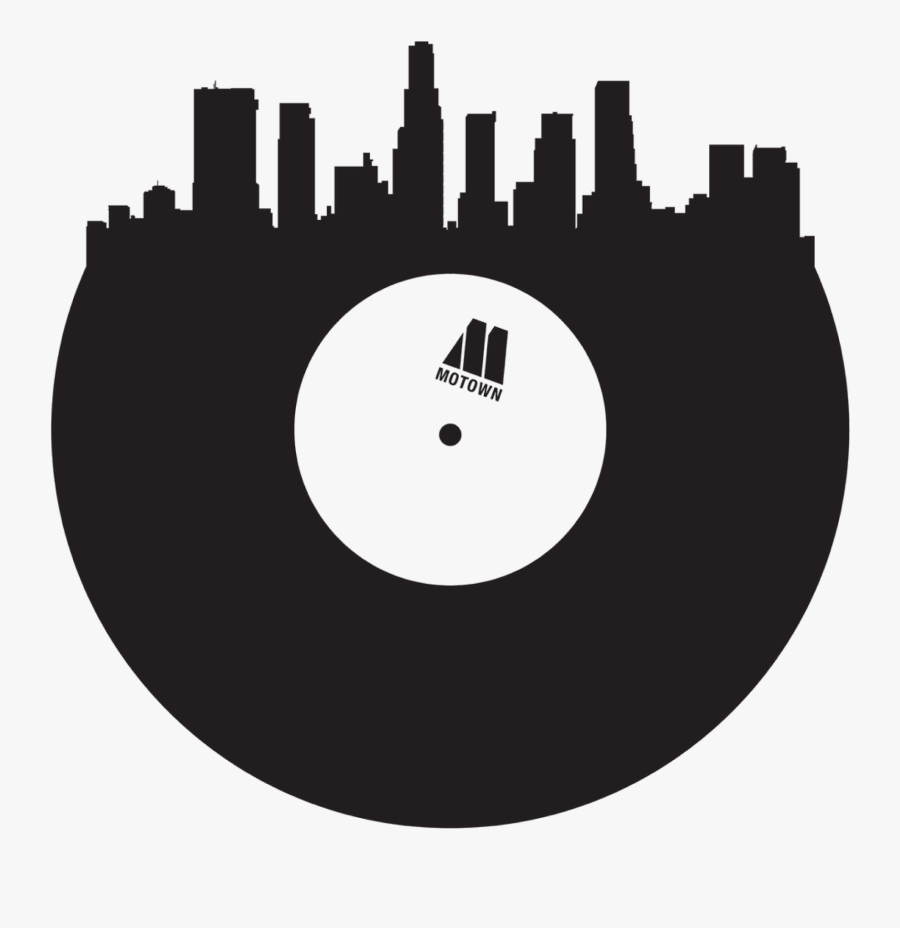 Record Clipart Motown Record - Shape Of A City, Transparent Clipart