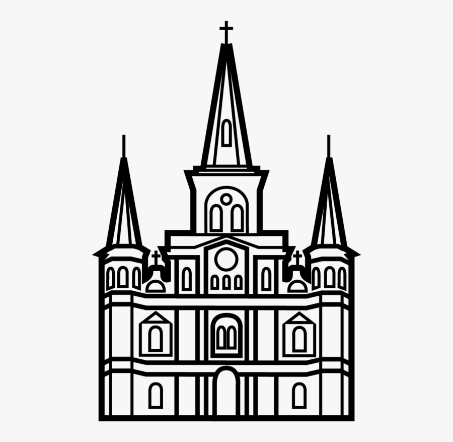 St Louis Cathedral Clip Art, Transparent Clipart
