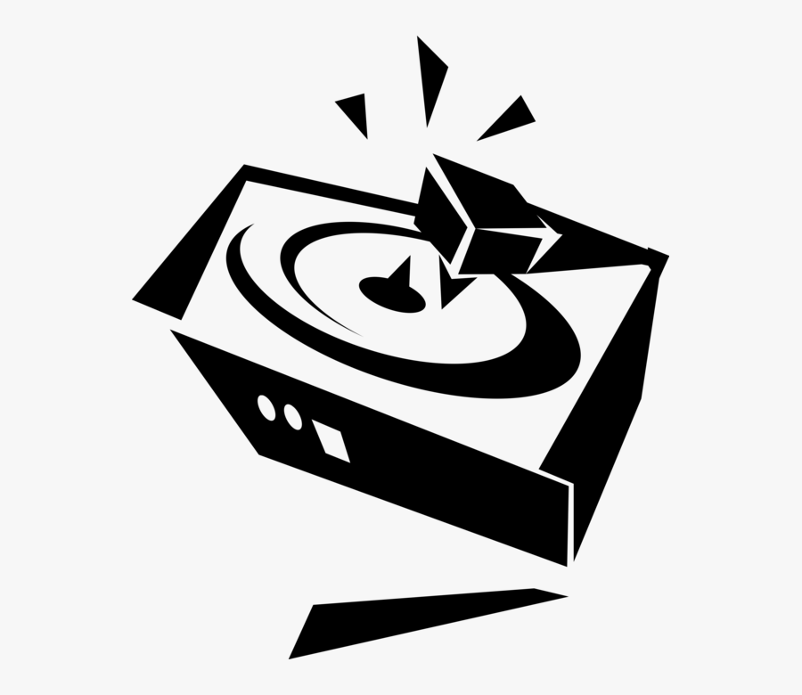 Clip Art Phonograph Turntable Image Illustration, Transparent Clipart