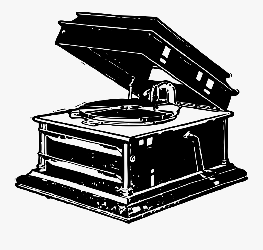 Record Clipart Old Record - Png Record Player Black, Transparent Clipart