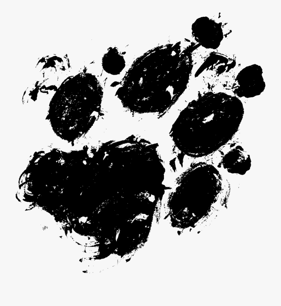 Printing Paw Clip Art - Paw Print Paint Png, Transparent Clipart