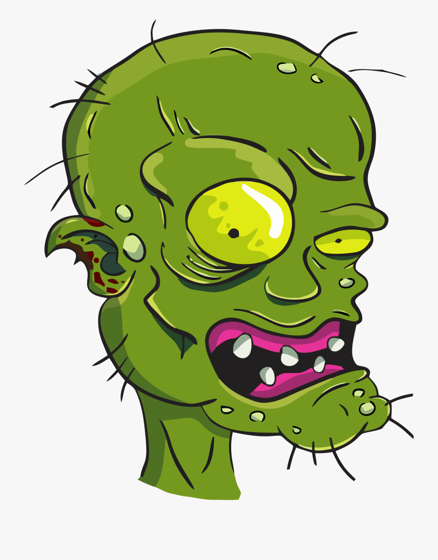 Download Zombie Head - Zombie Vector Art Png , Free Transparent ...