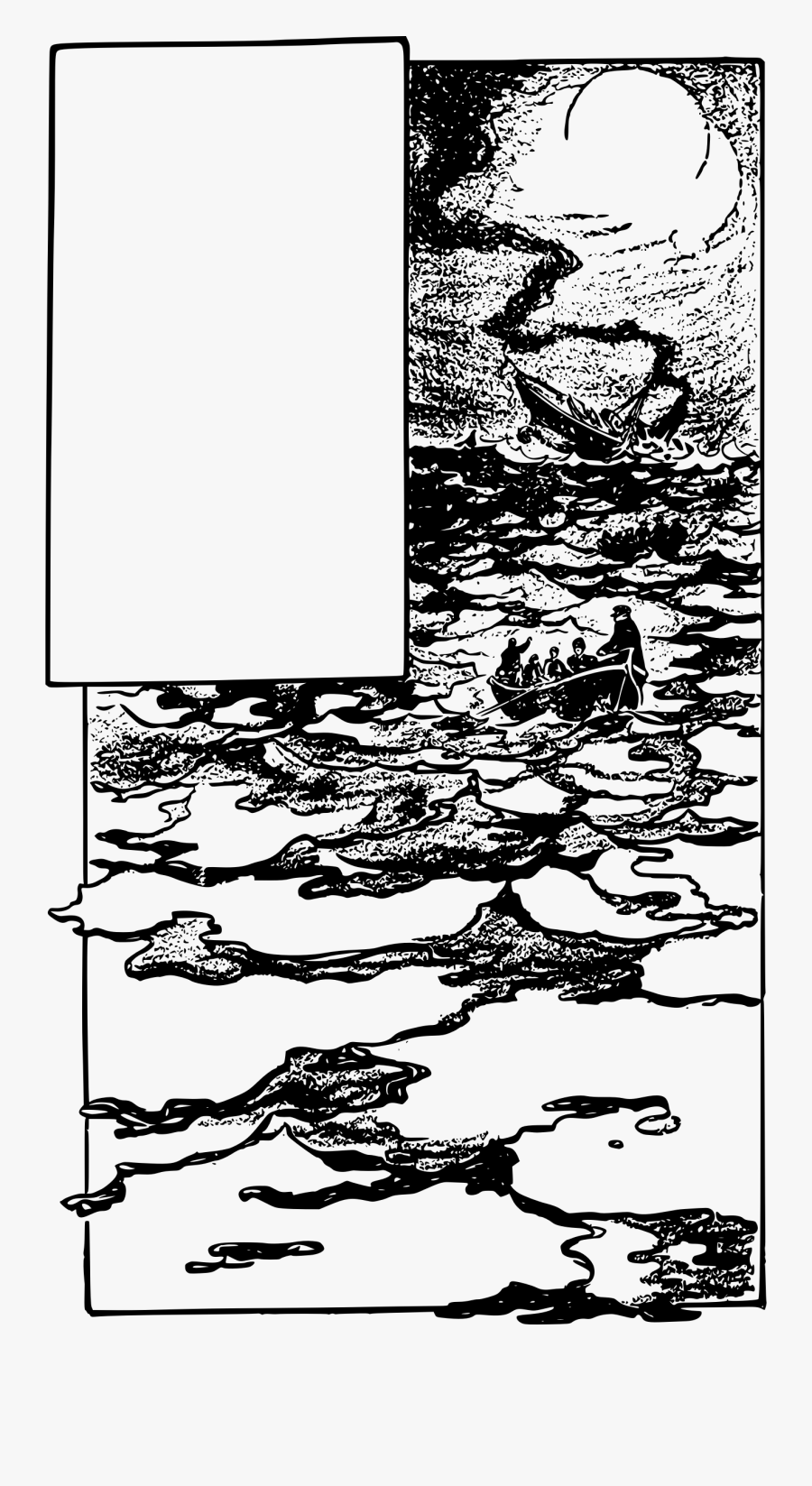 Boat Sinks Frame Clip Arts - Illustration, Transparent Clipart