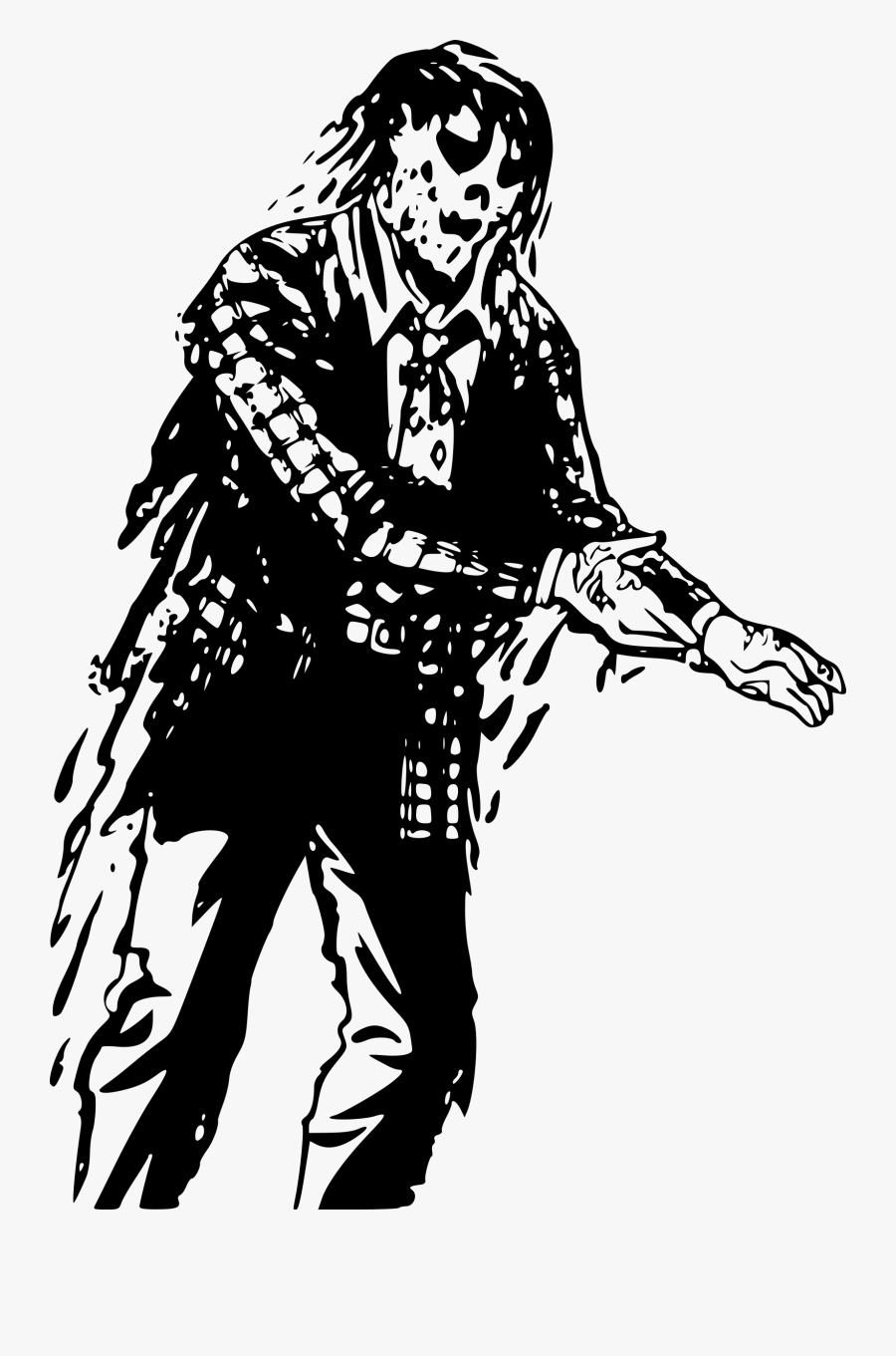 Zombie Man Clip Arts - Illustration, Transparent Clipart