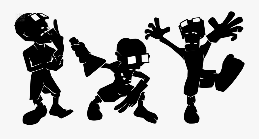 All Zombies Must Die Silhouette Doublesix Logo - Illustration, Transparent Clipart