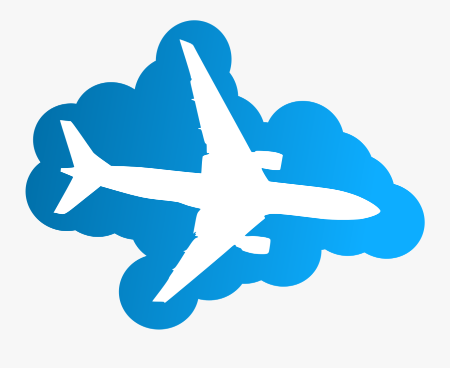 Transparent American Airlines Clipart - Airplane In Clouds Clipart, Transparent Clipart