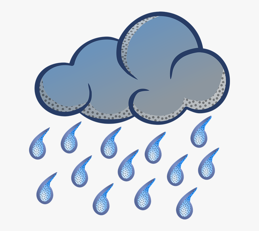 Sky Clipart Rain Cloud - Transparent Background Rain Clip Art, Transparent Clipart