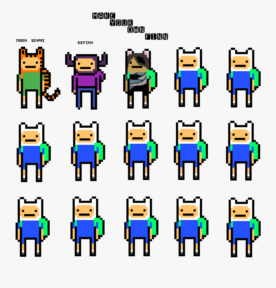 Create Your Own Finn - Clip Art, Transparent Clipart