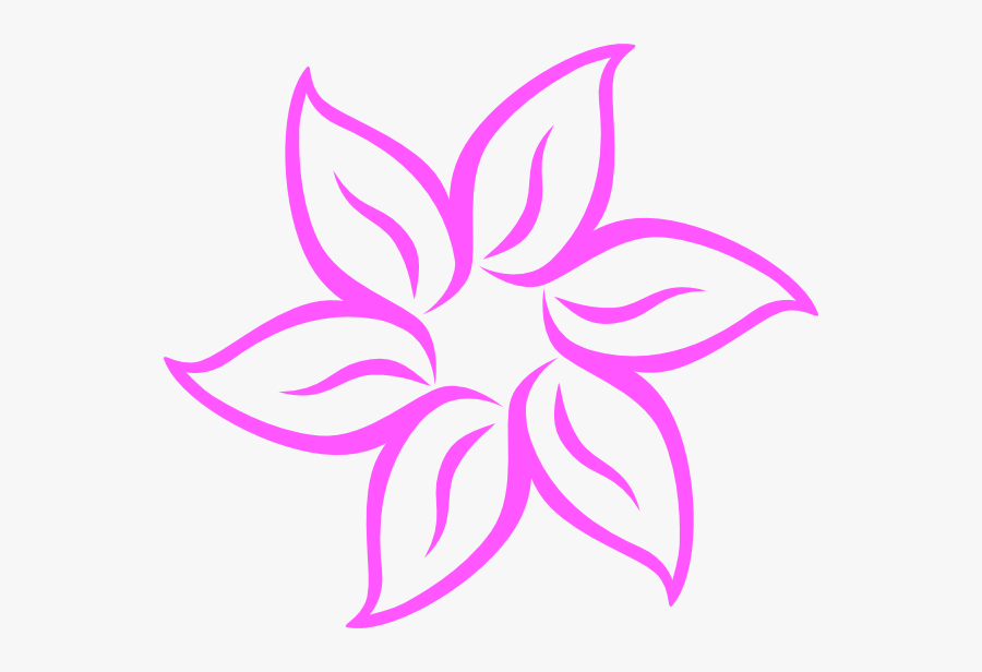 Flower Hot Pink, Transparent Clipart