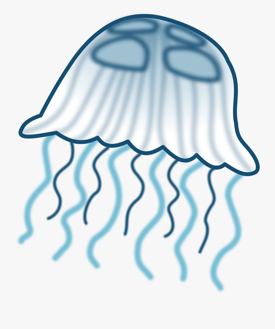 Jellyfish - Transparent Background Jellyfish Clip Art, Transparent Clipart