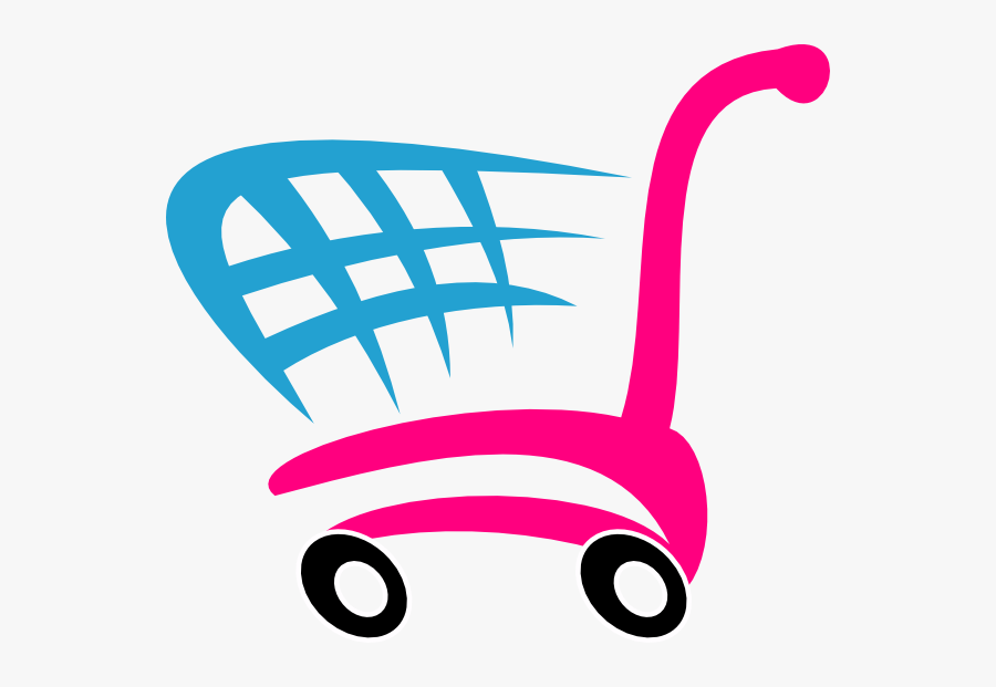 Blue Shopping Cart Logo, Transparent Clipart