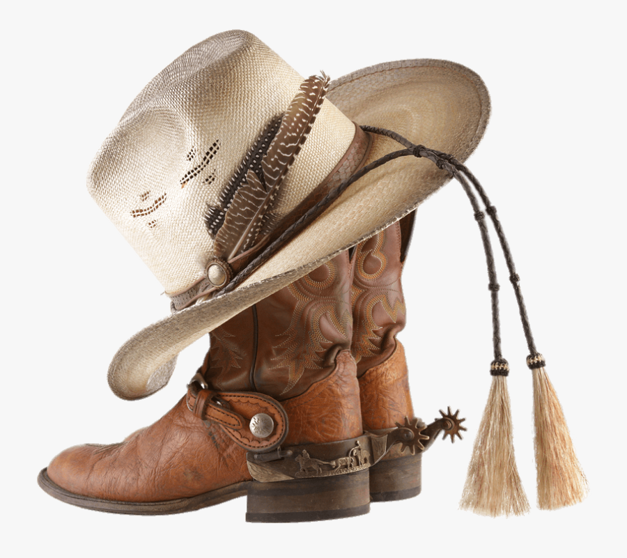 Cowboy Boots And Hat With Tassels Clip Arts - Transparent Cowboy Boots Png, Transparent Clipart