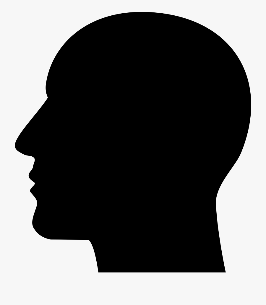 Human Head Silhouette Clip Art - Head Graphic, Transparent Clipart