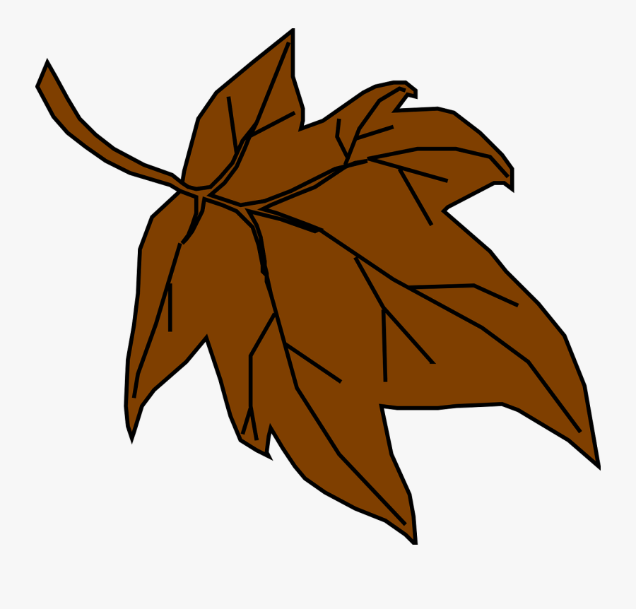 Maple, Leaf, Autumn, Fall, Season, Nature, Brown - Brown Fall Leaf Clipart, Transparent Clipart