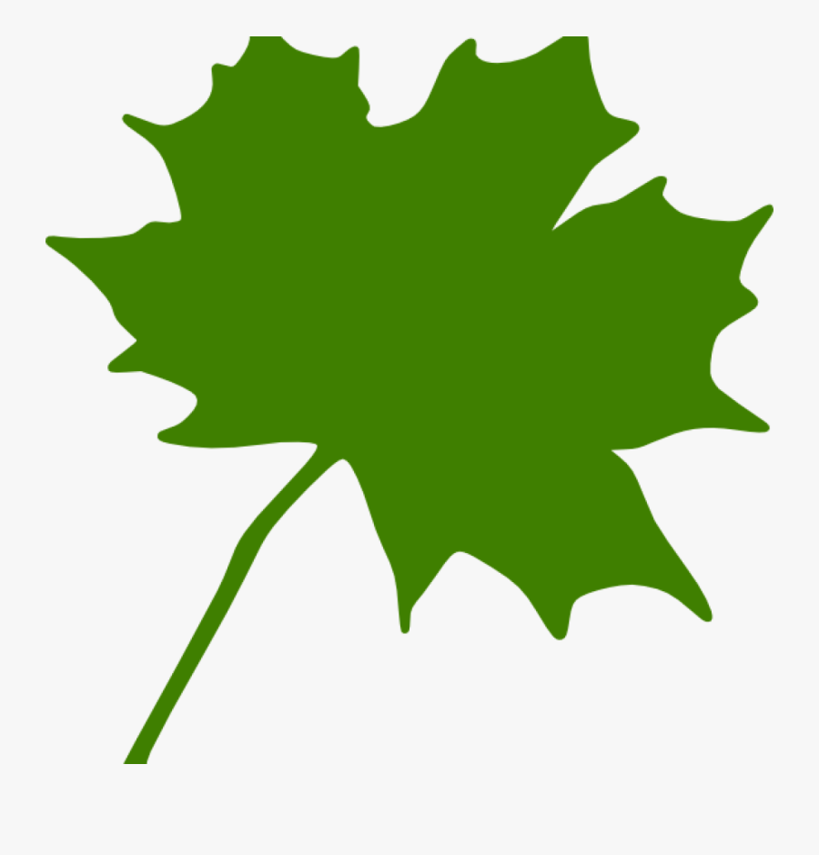 Maple Leaf Clipart Green Maple Leaf Clipart Clipart - Black Leaf Clipart, Transparent Clipart