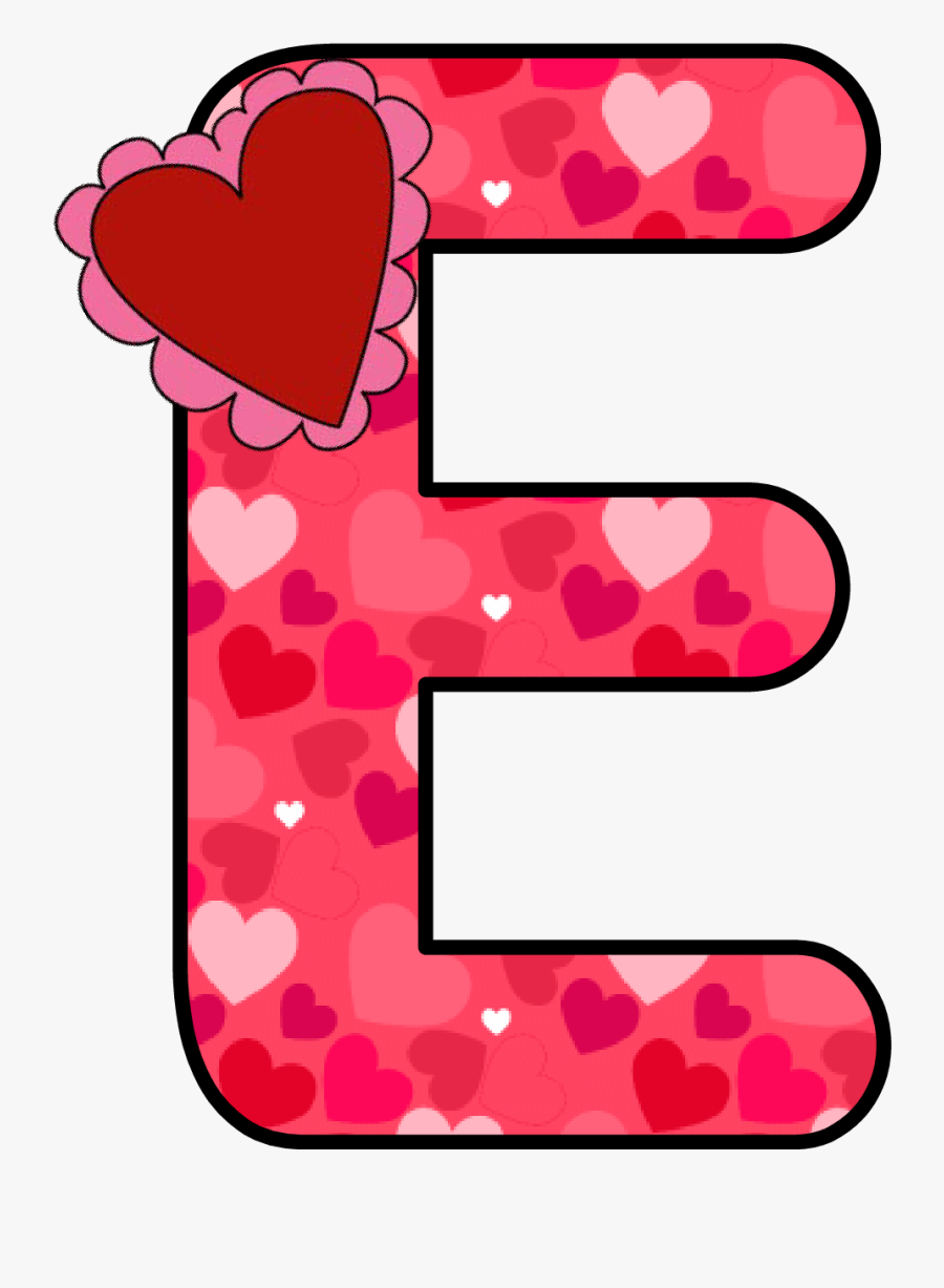 Ch B Alfabeto Corazon - Letras Decoradas De San Valentin, Transparent Clipart