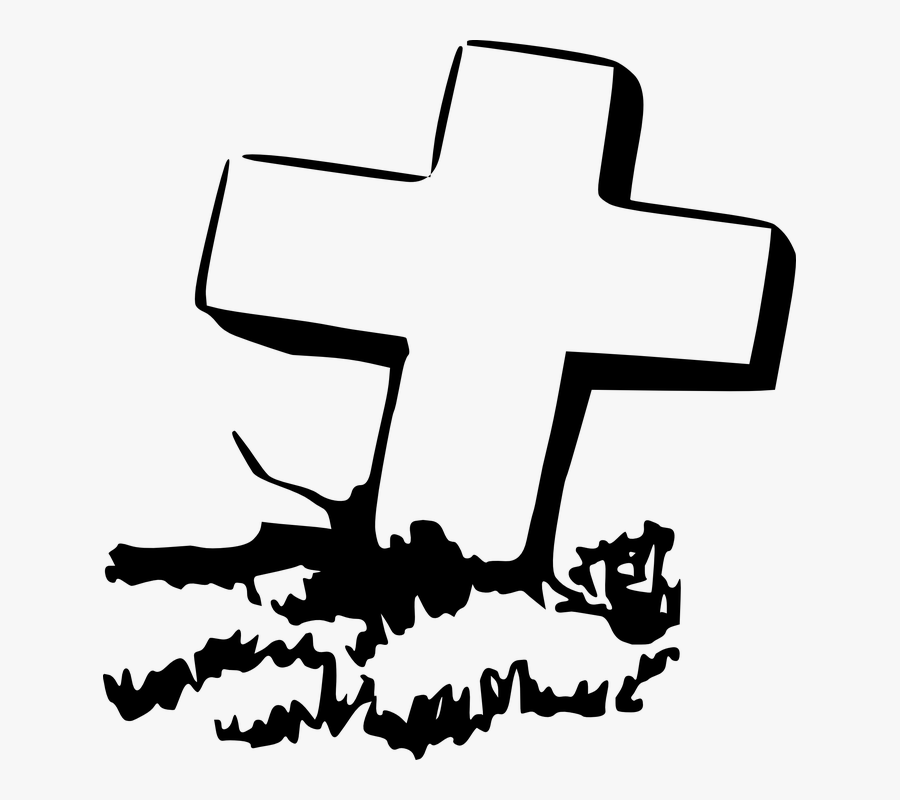 Coffin Clipart Cross - Grave Clip Art, Transparent Clipart