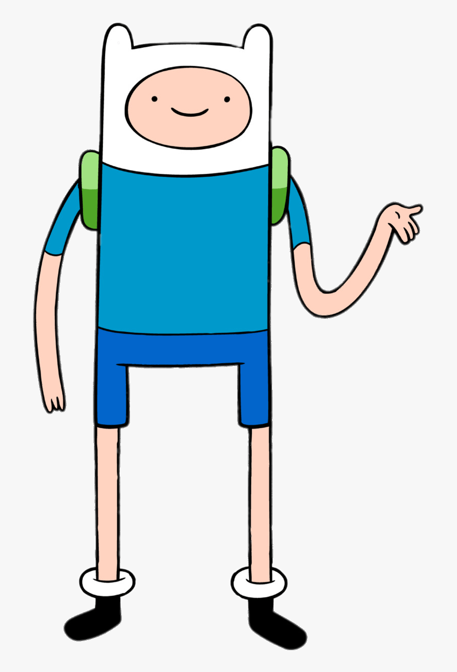 Adventure Time Finn The Human Clip Arts - Adventure Time Finn Standing, Transparent Clipart