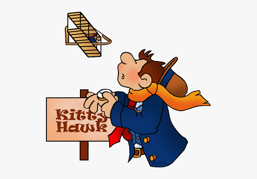 Hawk Clipart Standing - Wright Brothers Flyer Cartoon, Transparent Clipart