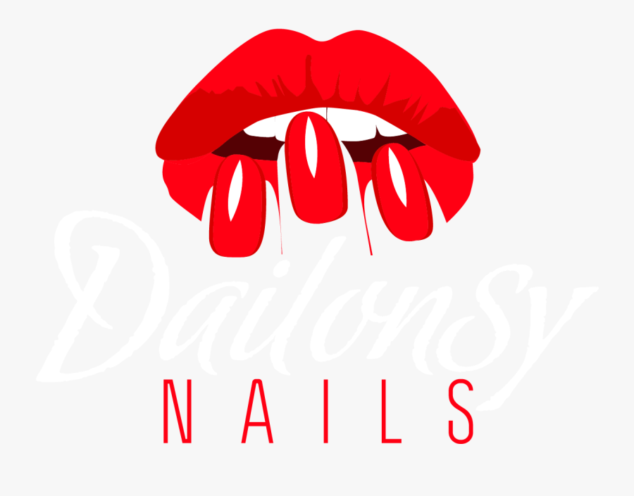 Free Cross Clipart Black And White - Lips And Nails Png, Transparent Clipart