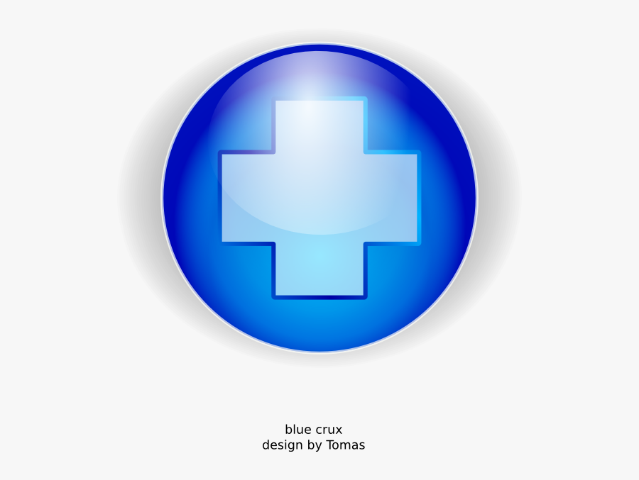 Free Vector Blue Cross Clip Art, Transparent Clipart