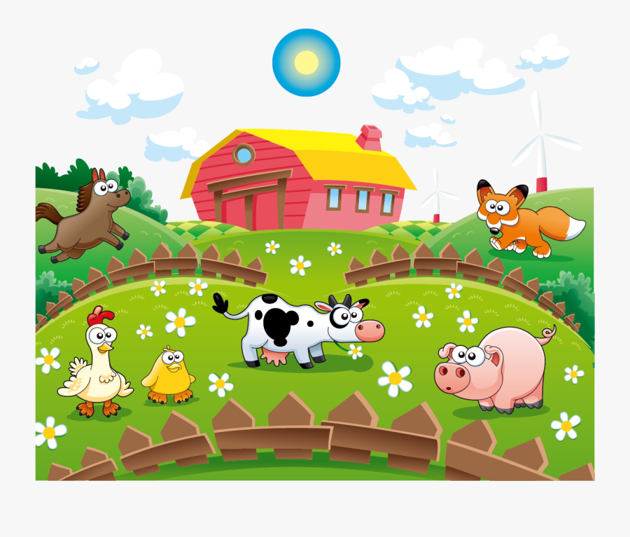 Clip Art Cute Farm, Transparent Clipart