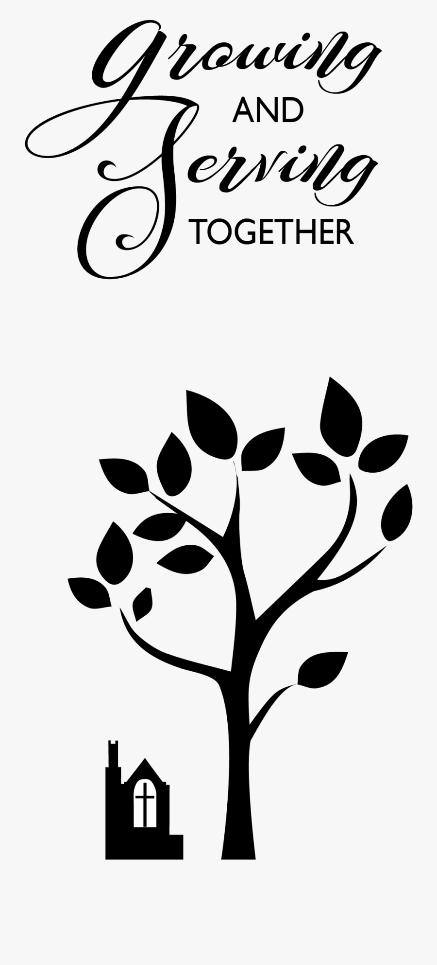 Growing Serving Logo, Transparent Clipart