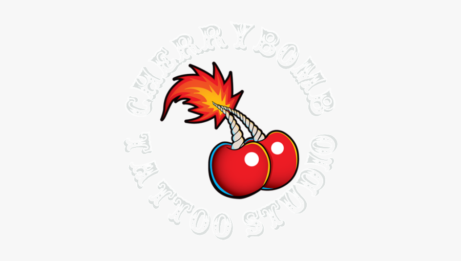 Cherrybomb Studio Cherry Bomb Tattoo Free Hq Image, Transparent Clipart
