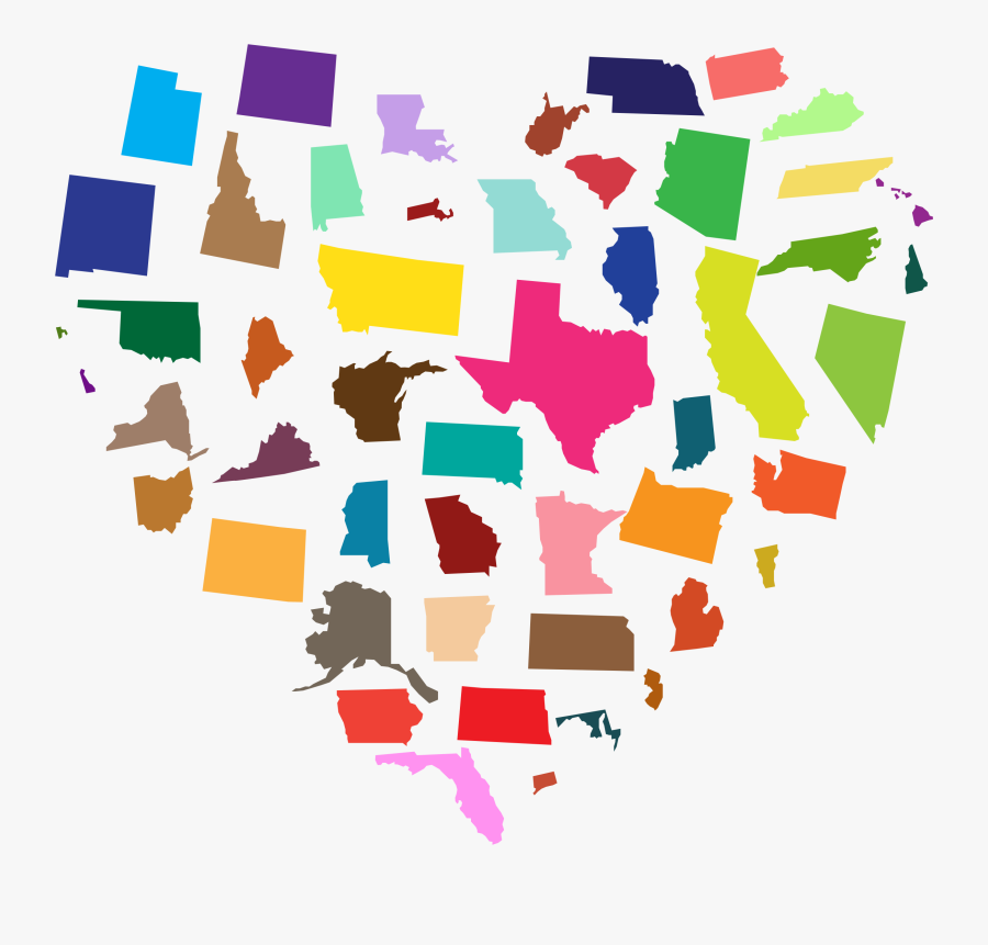 Heart United States Clip Arts, Transparent Clipart