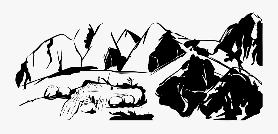 Moumtains With Wilder Pond Clip Arts, Transparent Clipart