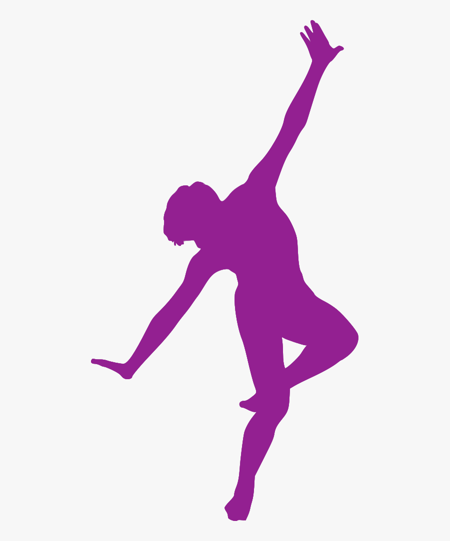 Purple Gymnast Silhouette Png Clipart , Png Download, Transparent Clipart
