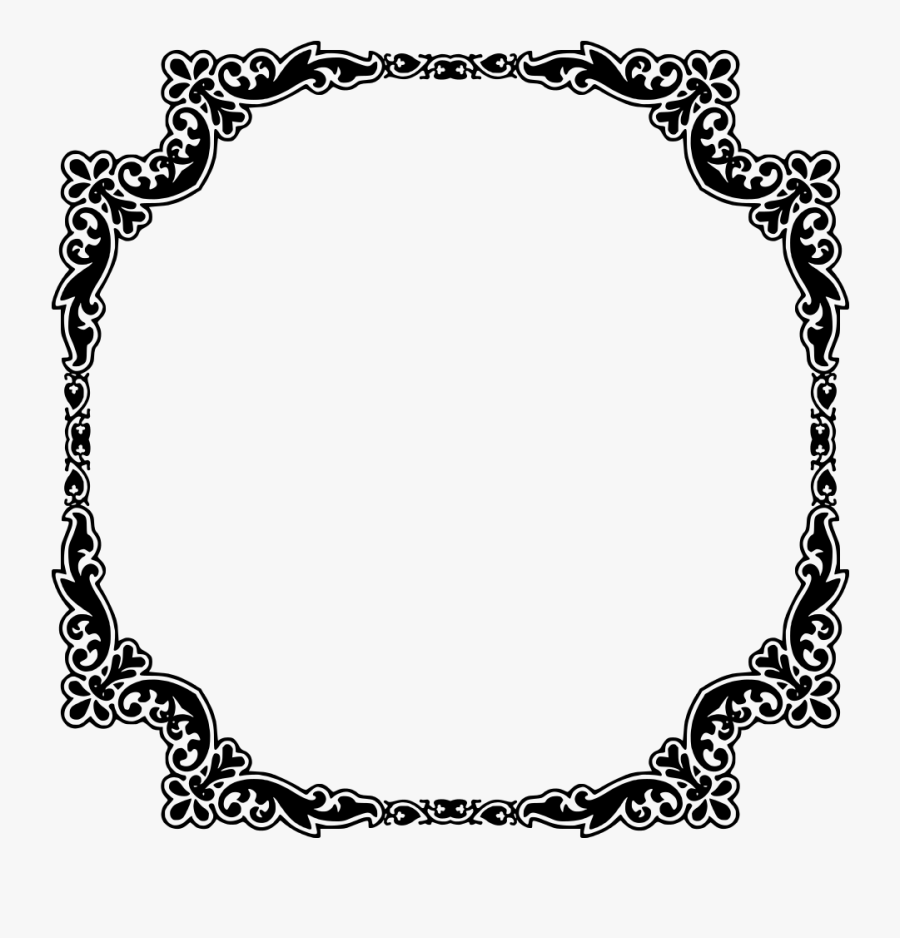 Art Deco Frame, Transparent Clipart