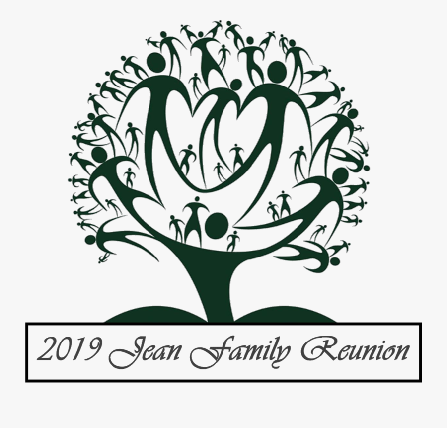 Family Tree Reunion Logo, Transparent Clipart