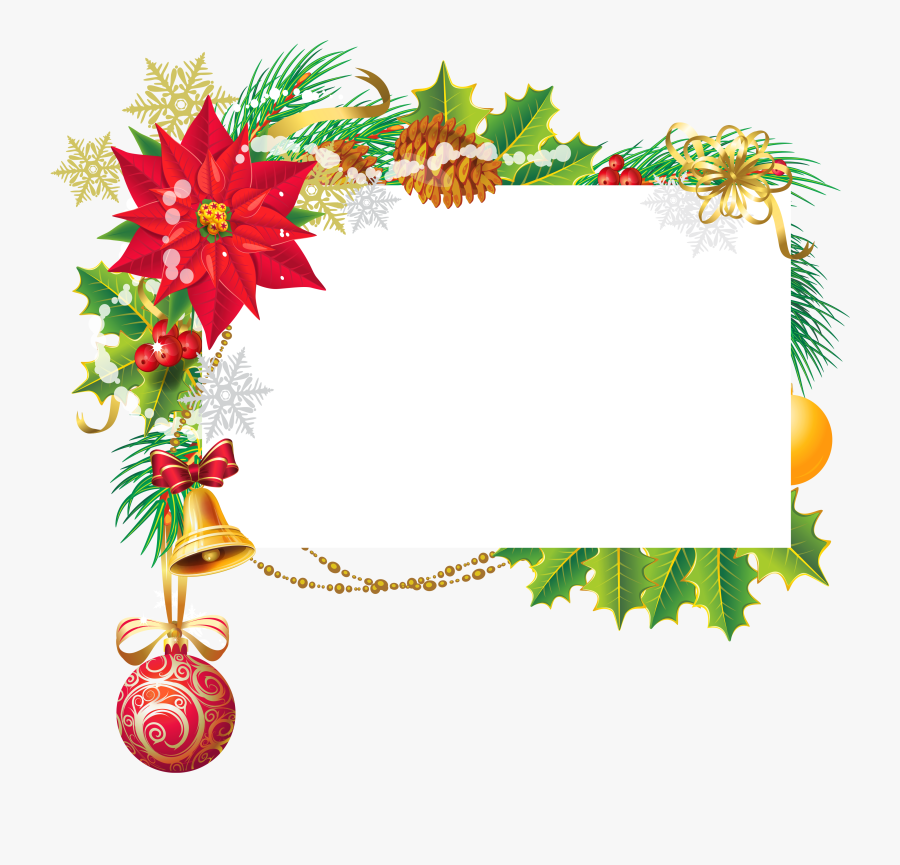 Art Deco Christmas Clip Art - Christmas Blank Png, Transparent Clipart